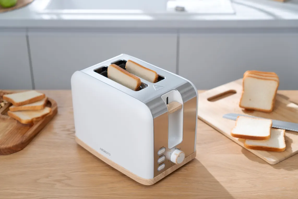 ტოსტერი Ardesto toaster T-F420WWD, 800W, metal, 2 slots, white