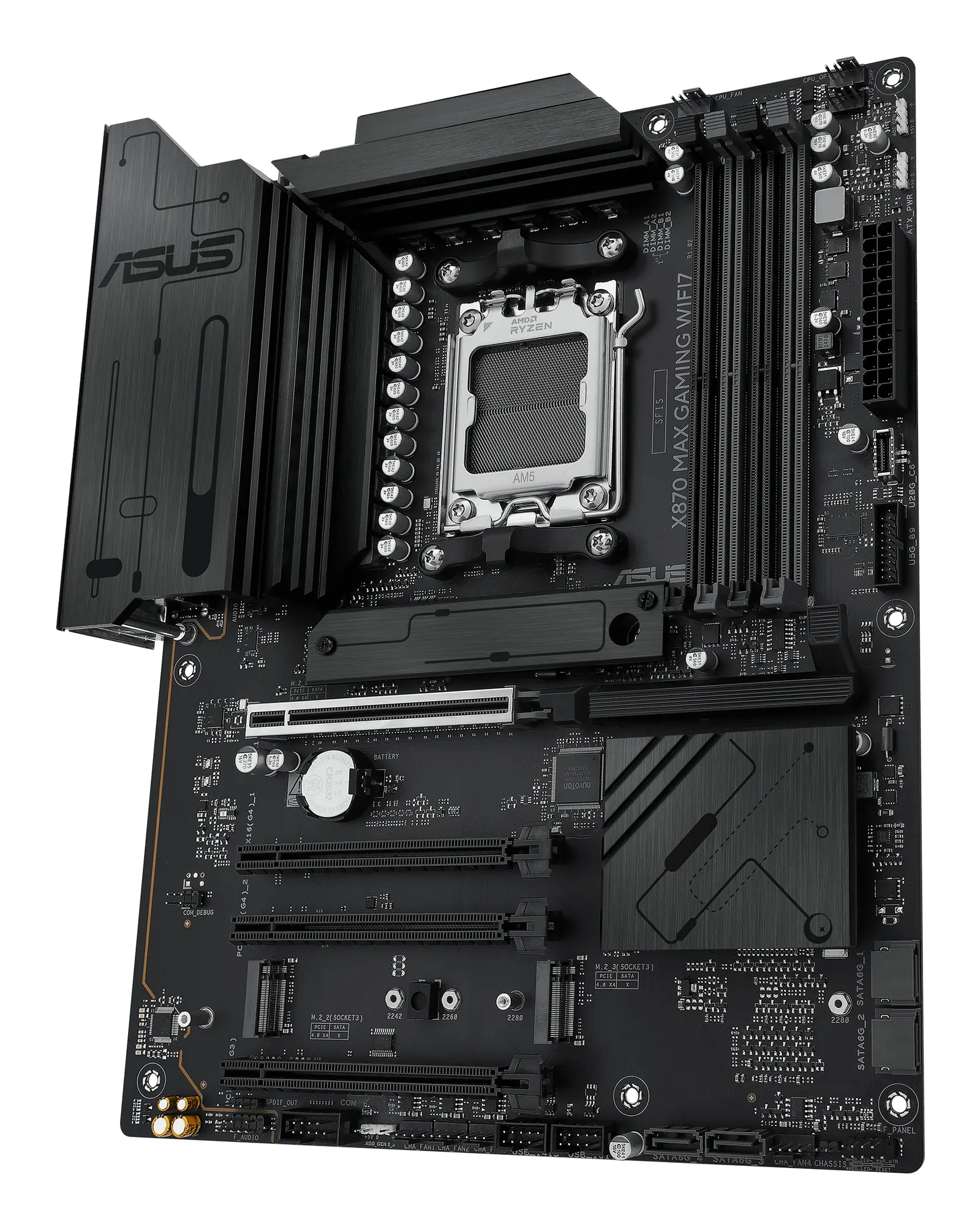 Motherboard ASUS X870 MAX GAMING WIFI7 sAM5 X870 4xDDR5 M.2 HDMI USB Type-C Wi-Fi BT ATX