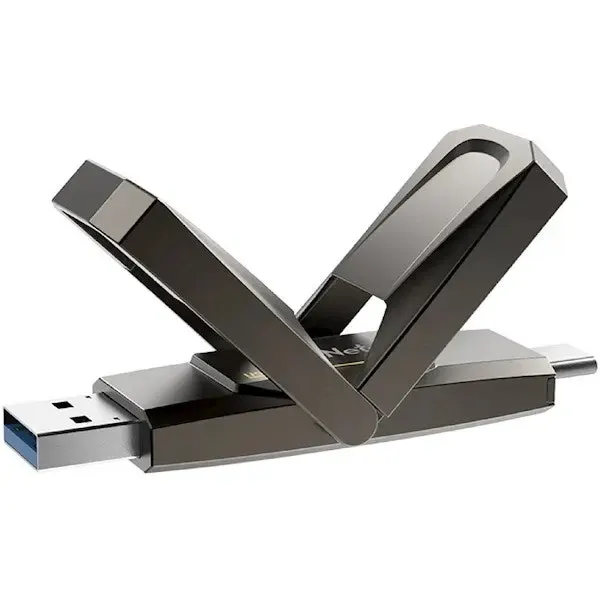 NETAC, US5, External SSD, 128GB, USB3.2+TypeC up to 550MB/500MB/s.