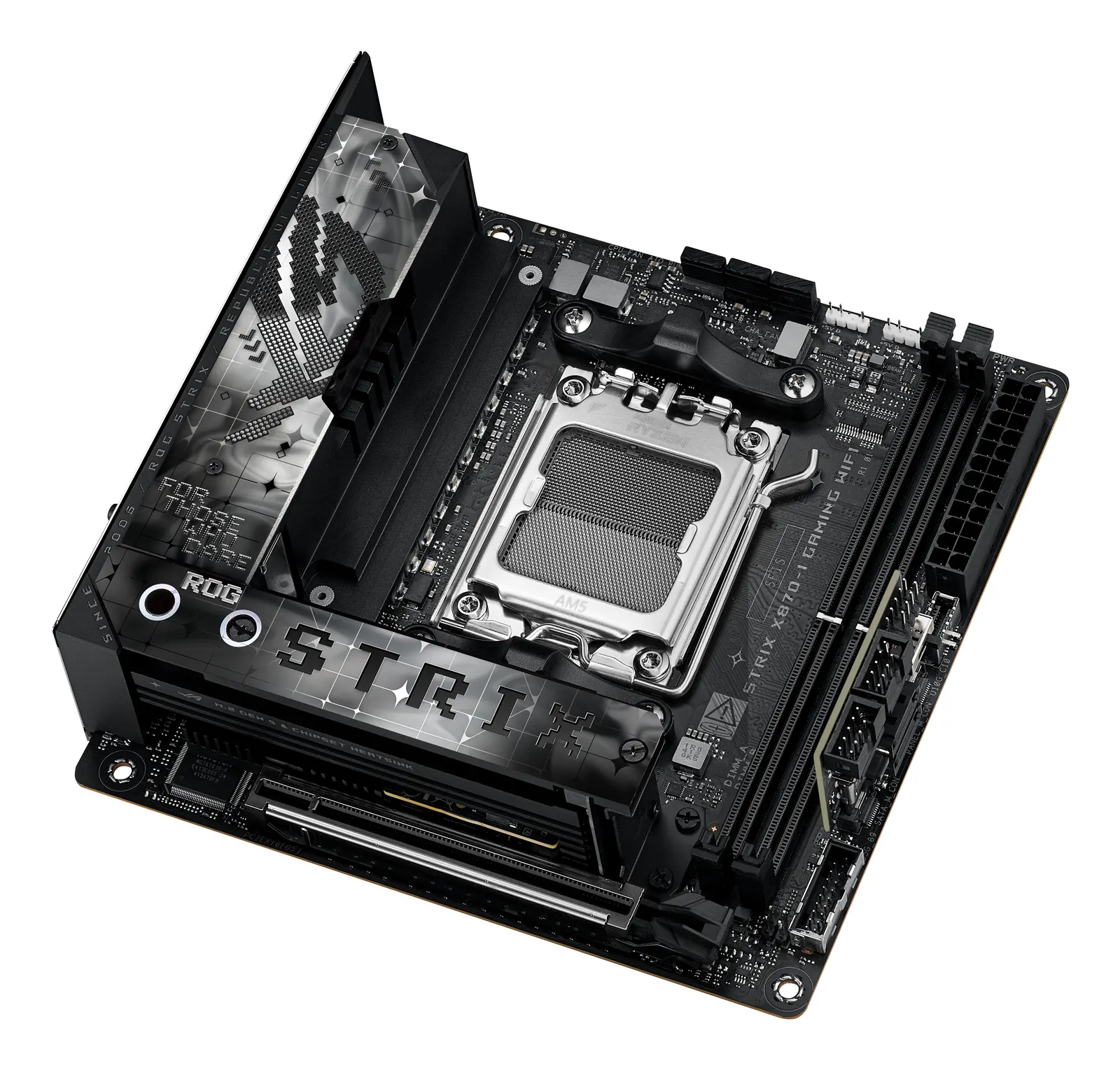 დედაპლატა ASUS Motherboard ROG STRIX X870-I GAMING WIFI sAM5 X870 2xDDR5 M.2 HDMI WiFi BT mITX