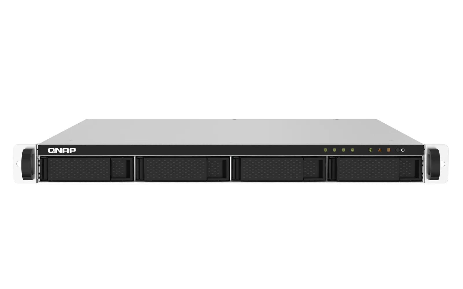 NAS სერვერი 4-Bay AL324 quad-core 1.7 GHz rackmount NAS with 250W redundant PSU, 2GB DDR4 UDIMM RAM (max 16GB), SATA 6Gb/s, 2x 10GbE SFP+ , 2x 2.5GbE, 1x PCIe Gen