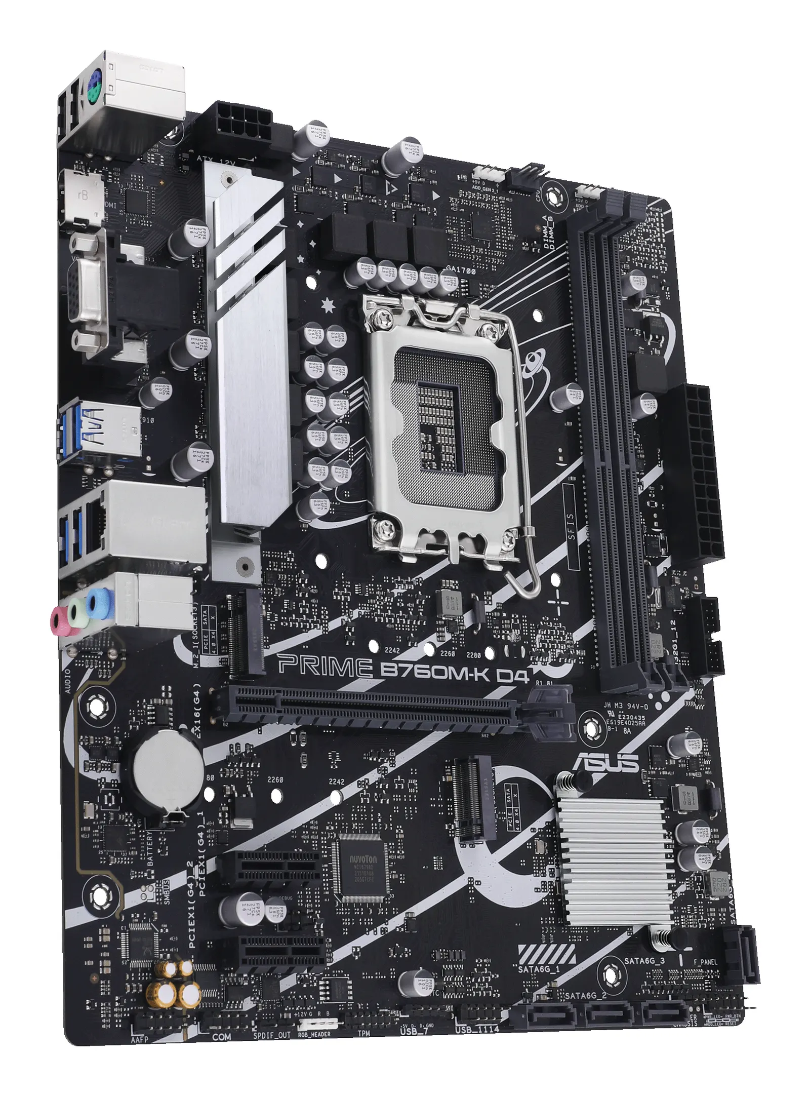 ASUS Motherboard PRIME B760M-K D4 s1700 B760 2xDDR4 M.2 HDMI D-Sub mATX