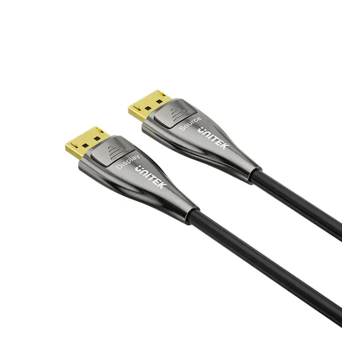 C1631ABK01-10M, UNITEK, Fiber Optic DP2.1 Cable 16K 60Hz & 8K 120Hz 10M,.