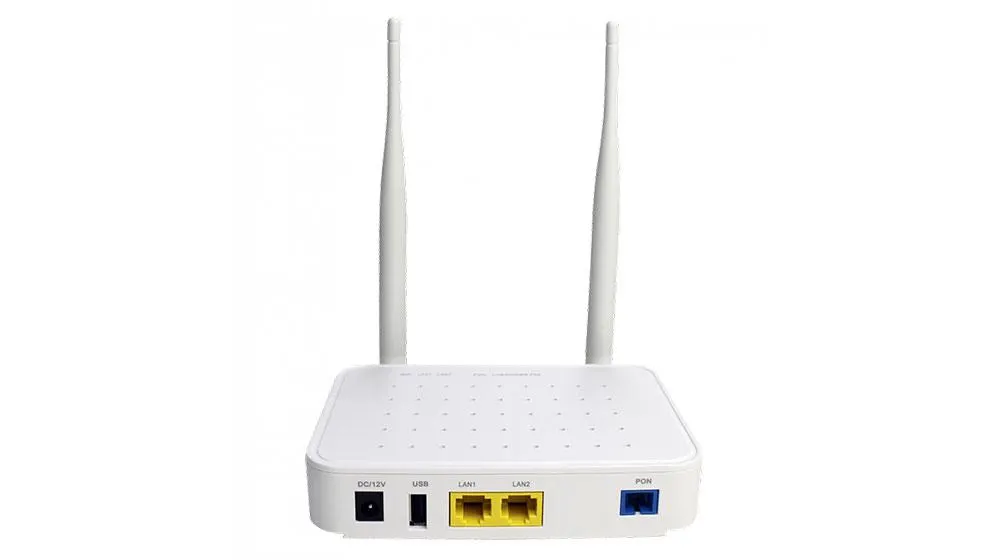 xPON ONU, 1 GPON/EPON port, 1GE,1 FE, WiFi n - BDCOM GP1704-2F-E