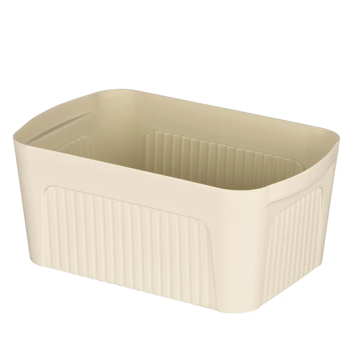 Ardesto Storage box with lid 32x21.5x14cm, 6l, plastic PP, beige