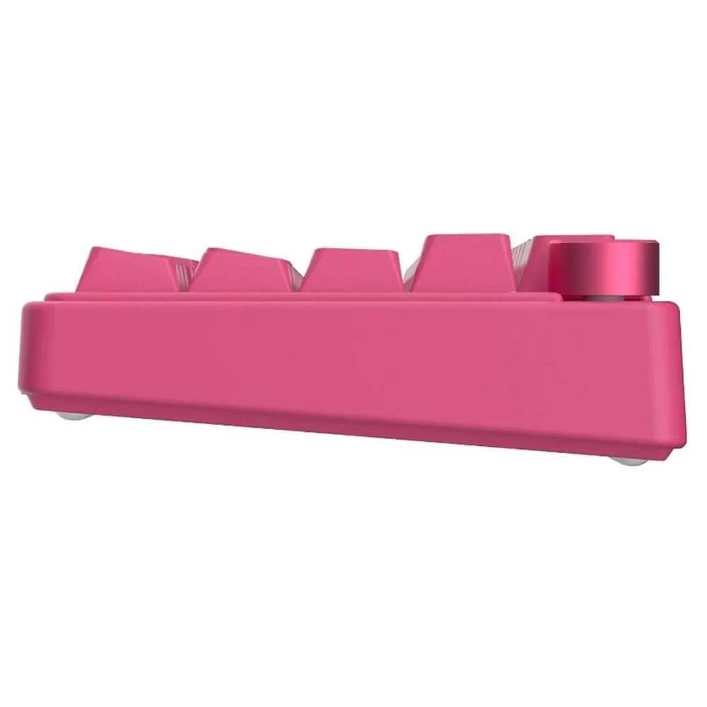 Royal Kludge RK R65-BR-XH RGB Mechanical Keyboard, Cream Switch, Hot Swappable, Wired, USB, Berry Red