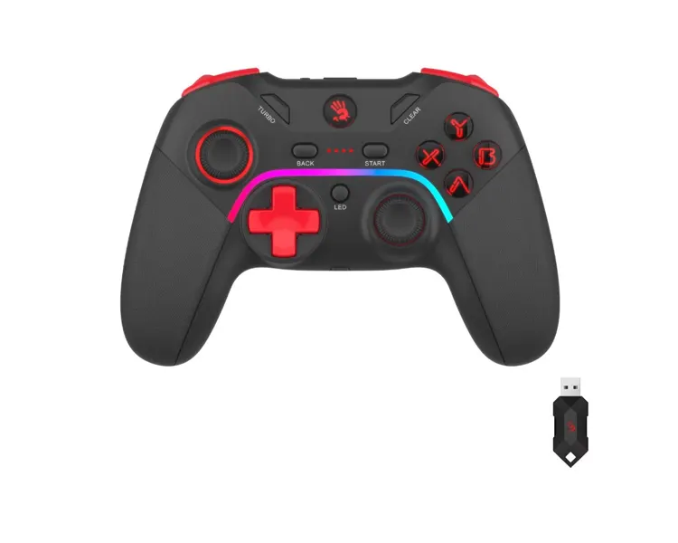 ჯოისტიკი A4Tech Bloody GPW70 2.4G Wireless RGB Gaming Controller Sports Black
