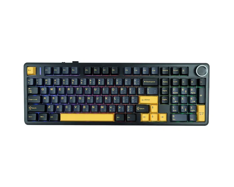 კლავიატურა AULA F99 PRO Tri-Mode RGB Mechanical Keyboard Thunder Black/Dark Blue/Orange (Star Vector Switch)