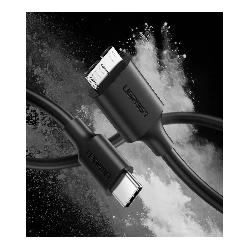 USB კაბელი UGREEN US312 (20103) Type-C to Micro-B Cable, 1m, Black