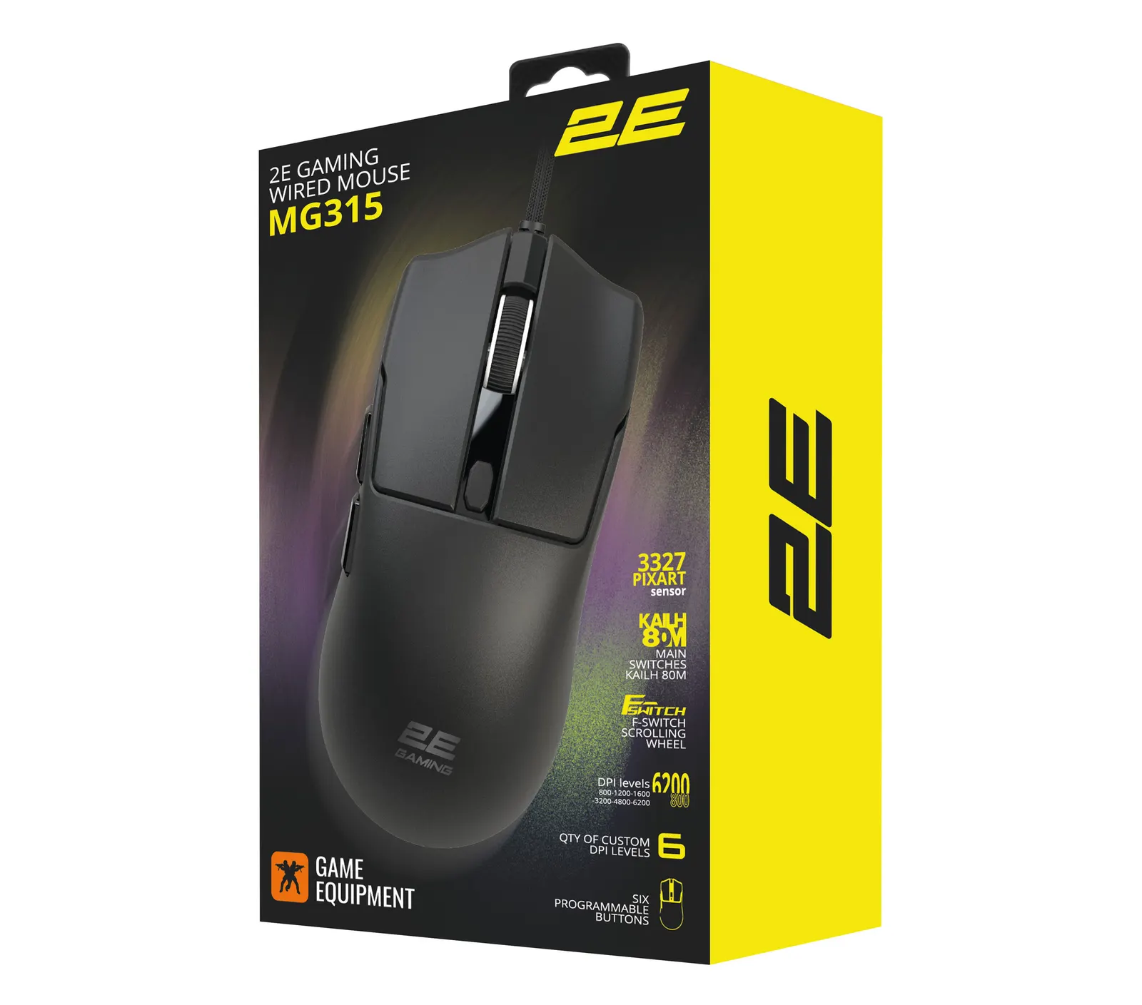 მაუსი 2E GAMING Mouse MG315, USB-A, black