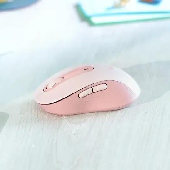 მაუსი logitech, Signature M650L, Mouse Rose.