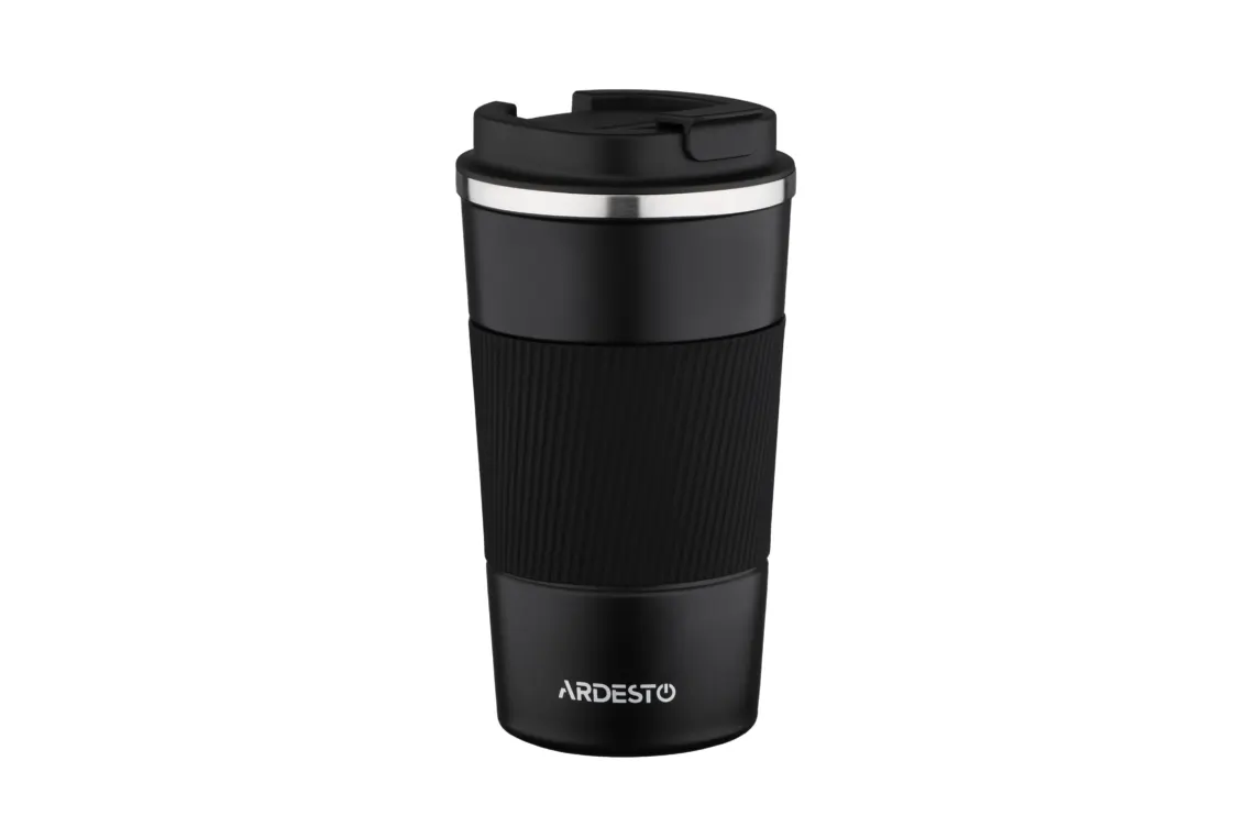 თერმოჭიქა Ardesto Travel mug Urban 500 ml, black, s/s