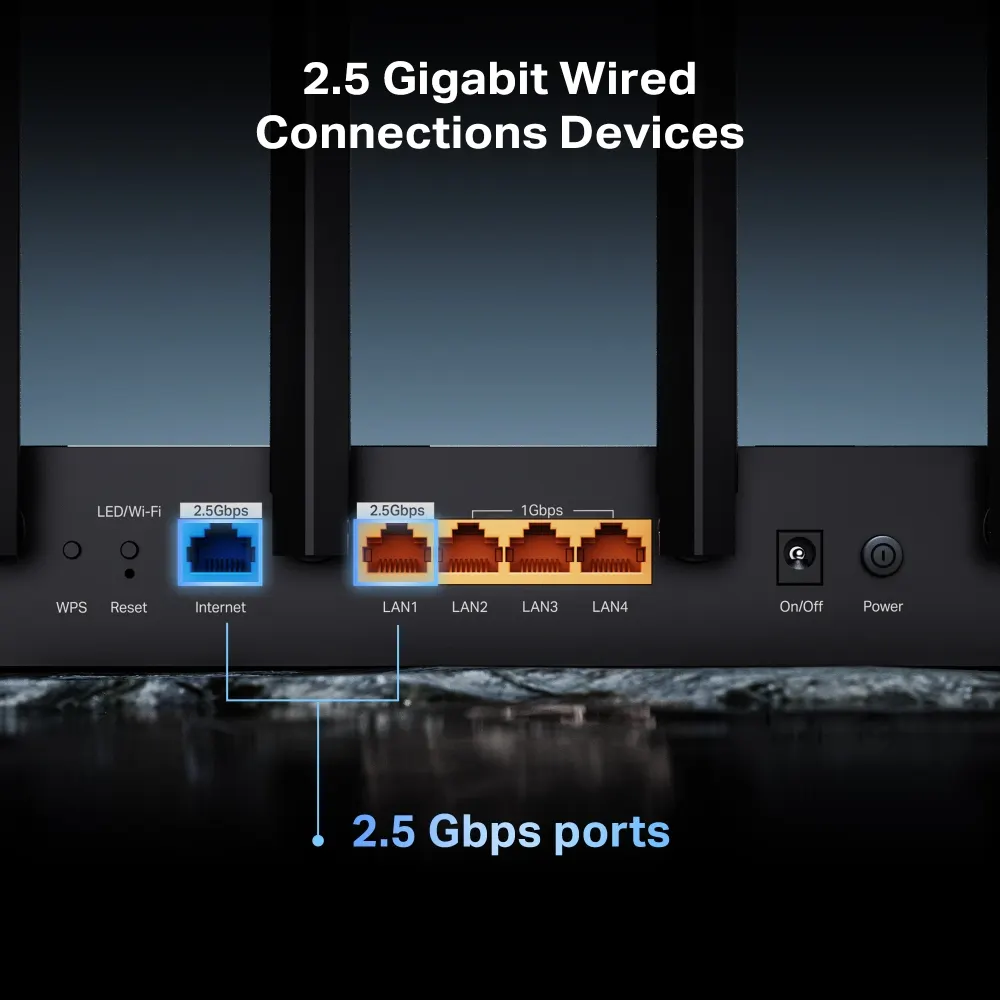 Wi-Fi როუტერი TP-Link Archer BE400 Dual-Band Wi-Fi 7 Router
