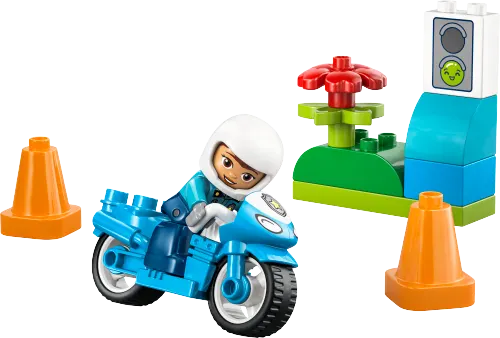 კონსტრუქტორი LEGO DUPLO Town Blue Police Motorcycle 10471