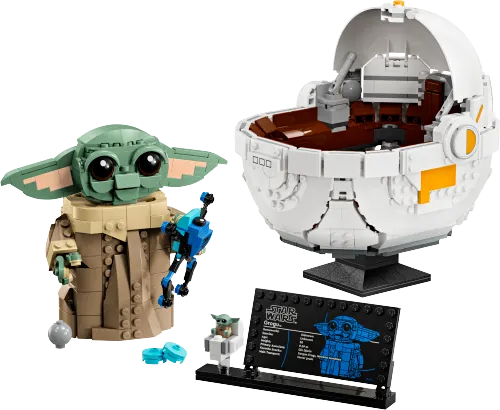 კონსტრუქტორი LEGO Star Wars Grogu with Hover Pram 75403
