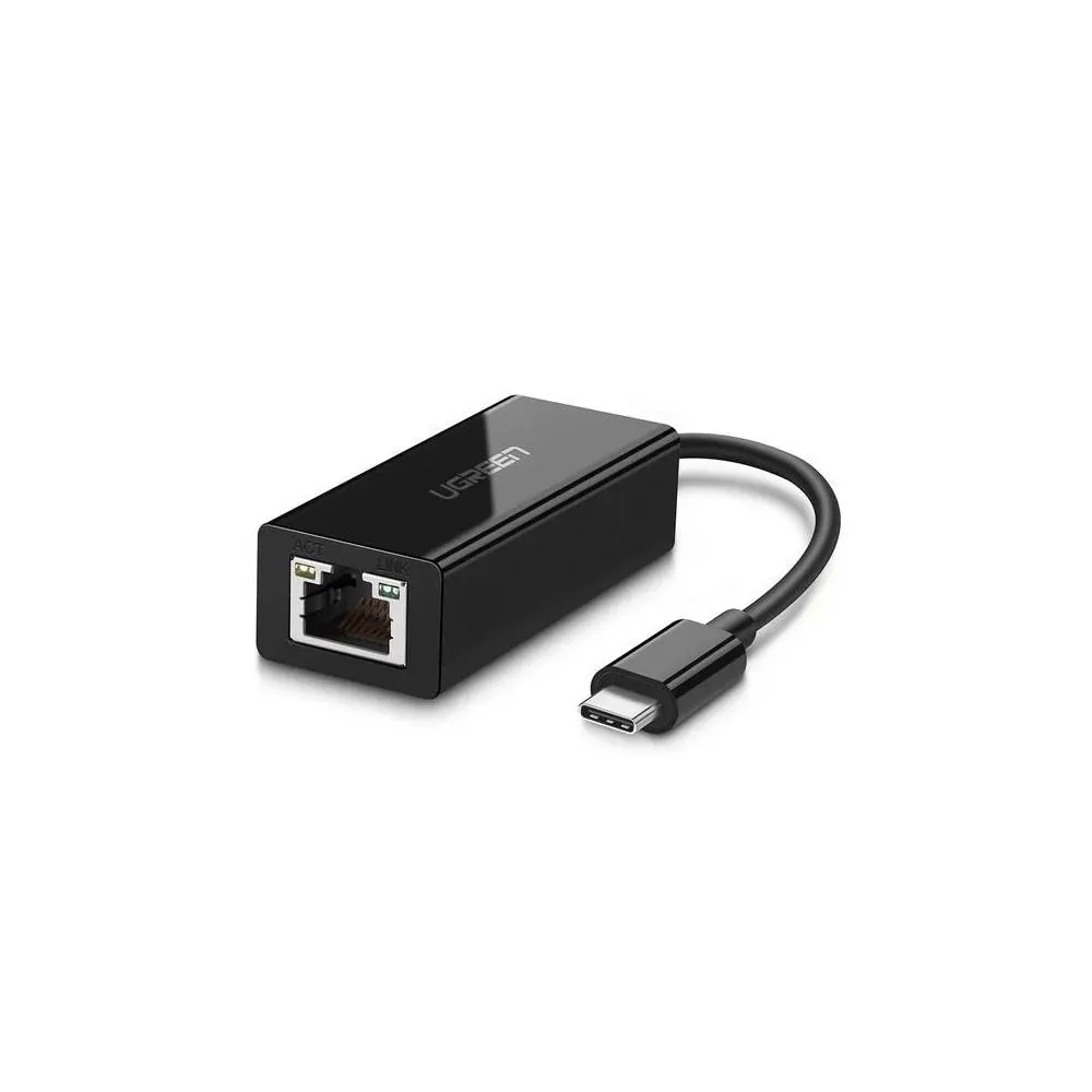 LAN ადაპტერი US236 (50307), Type-C to Lan 10/100/1000Mbps Ethernet Adapter, Black