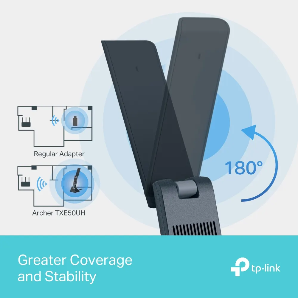 Wi-Fi ადაპტერი TP-Link Archer TXE50UH Wi-Fi 6E Wireless Adapter