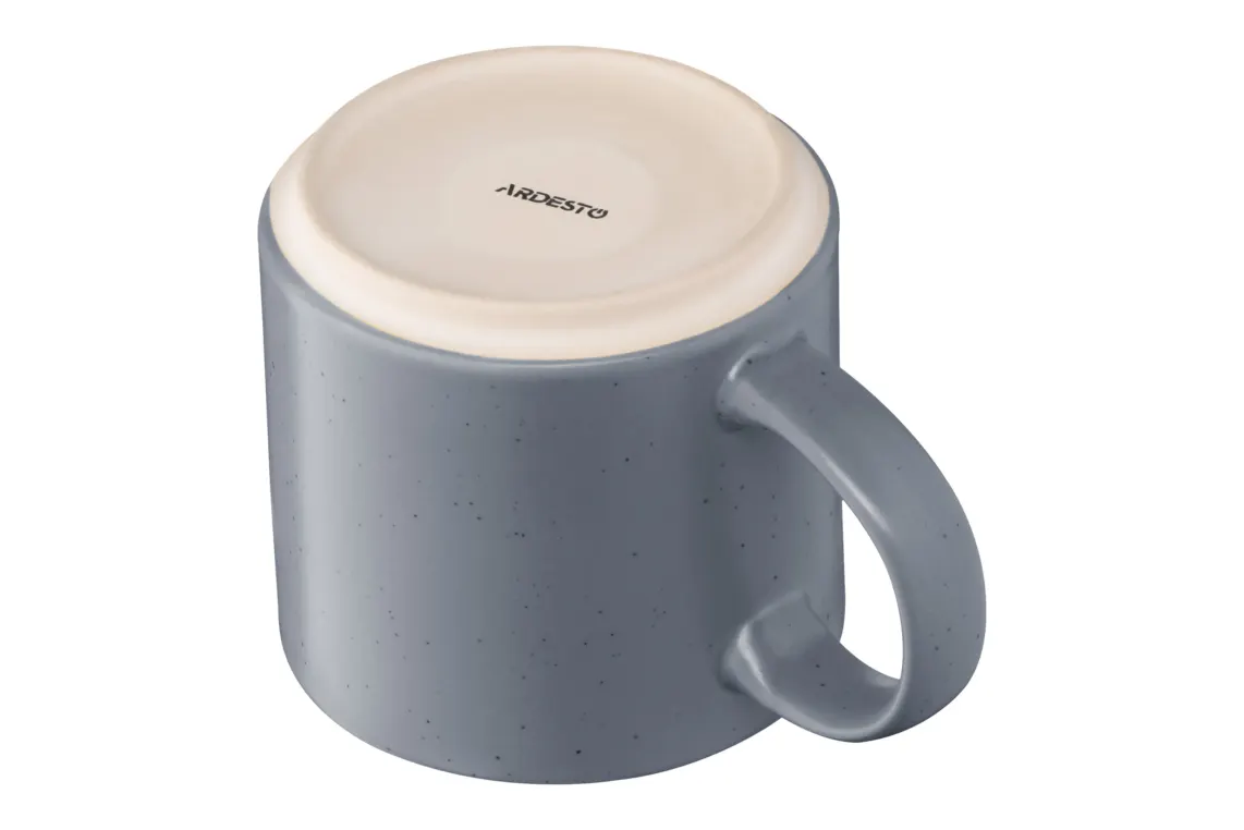 კათხა Ardesto Mug Alcor, 420ml, ceramics, blue