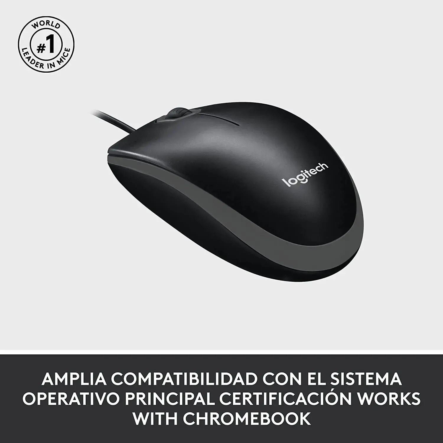 logitech, M100, Mouse Black