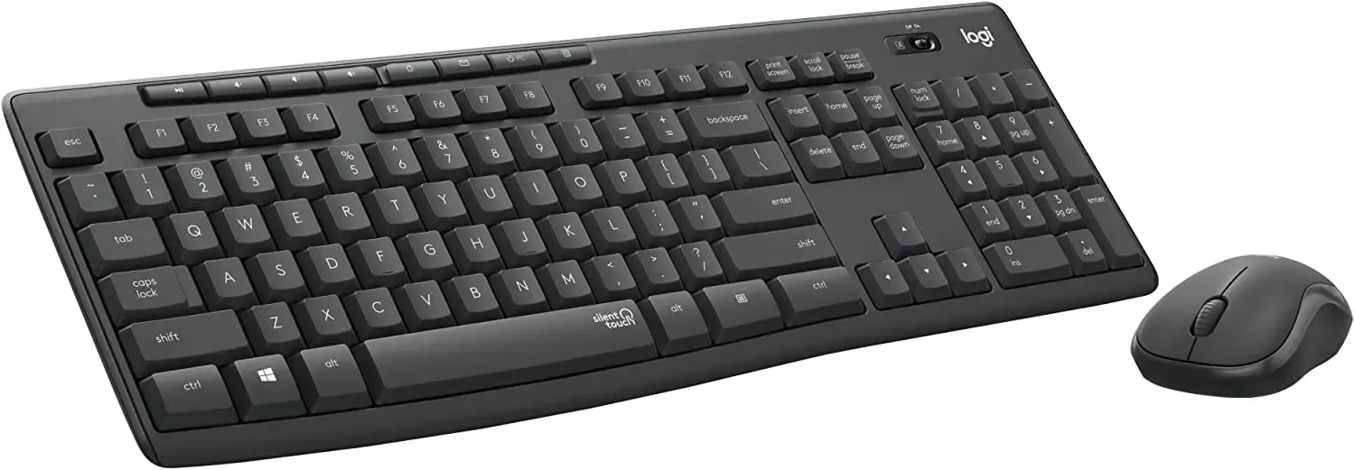 logitech, MK295, Keyboard + Mouse (EN/RU) (Combo) Black
