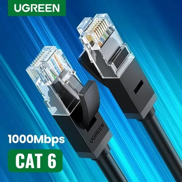 პაჩკორდი NW102 UGREEN (20162) Cat 6 UTP Lan Cable 5m (Black)