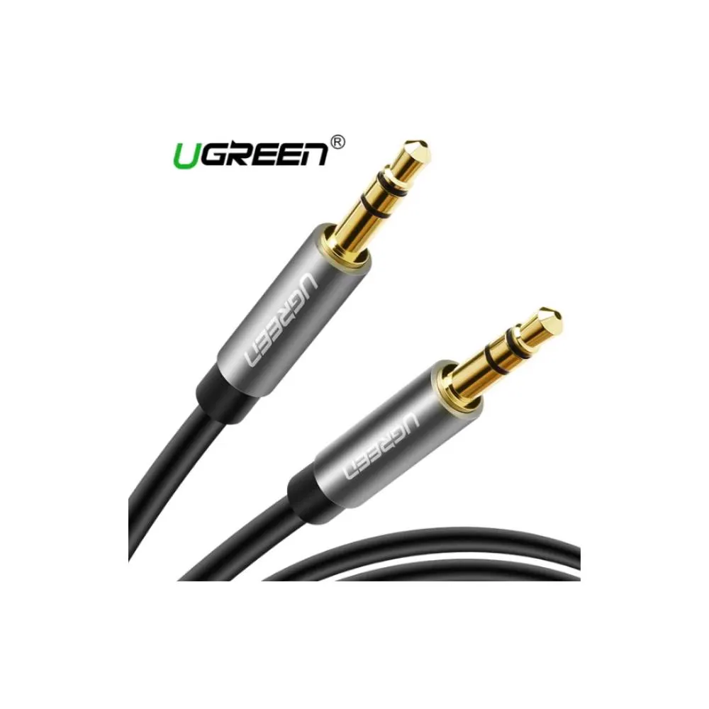 აუდიო კაბელი UGREEN AV119 (10732), 3.5mm Male to 3.5mm Male Cable, 0.5m, Black