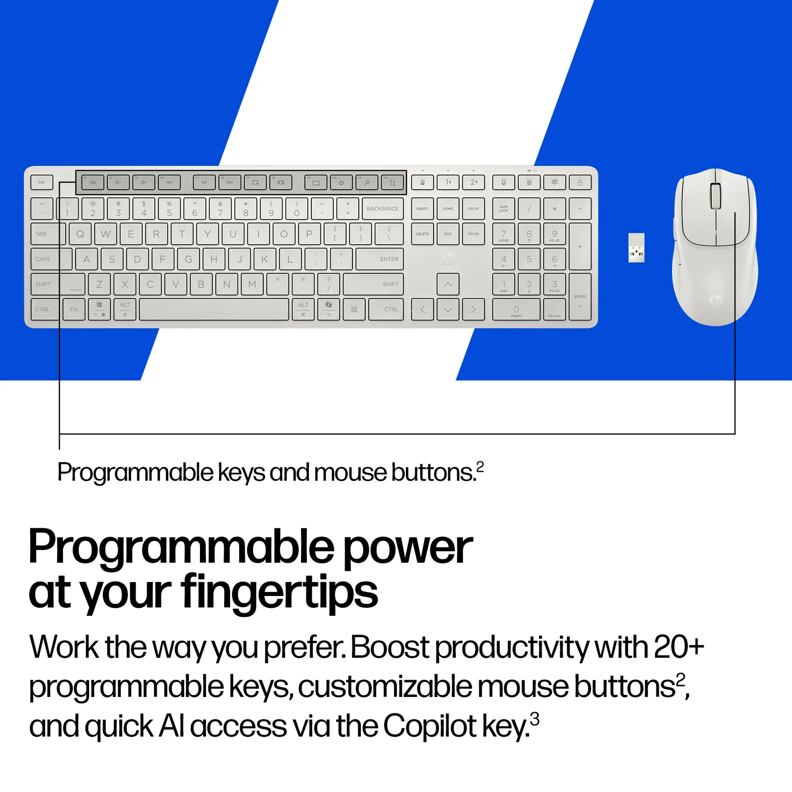 კლავიატურა-მაუსი HP 490C Wireless Combo Black