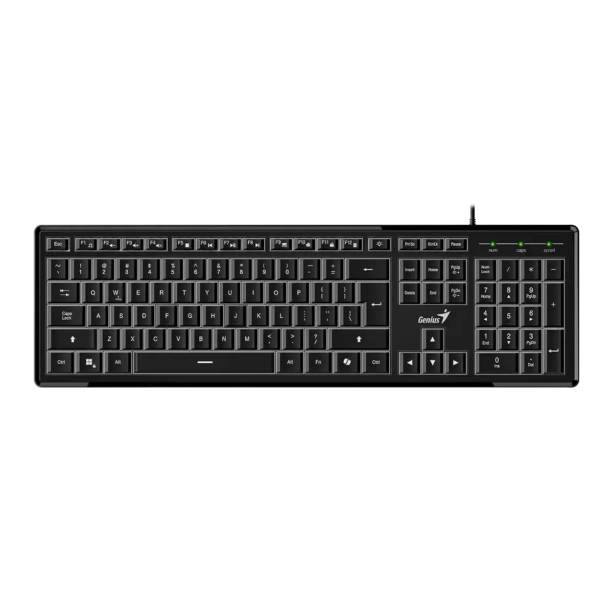 კლავიატურა Genius, SlimStar 820, AI Copilot Key, Keyboard, Black