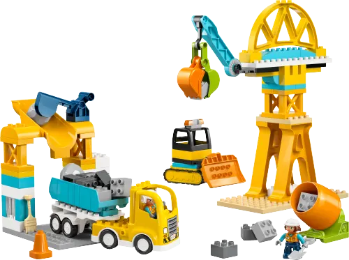 კონსტრუქტორი LEGO DUPLO Town 3 in 1 Construction Site and Vehicles 10476