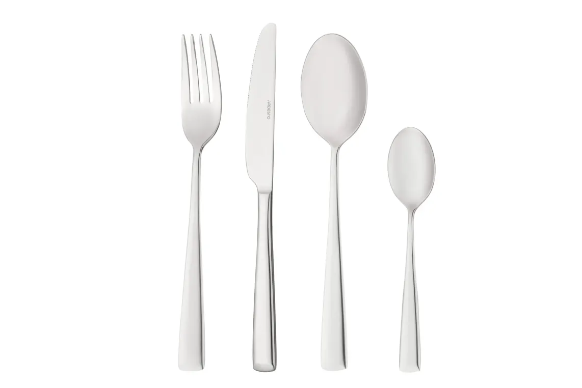 Ardesto Cutlery set Black Mars Tia, 24pcs, stainless steel