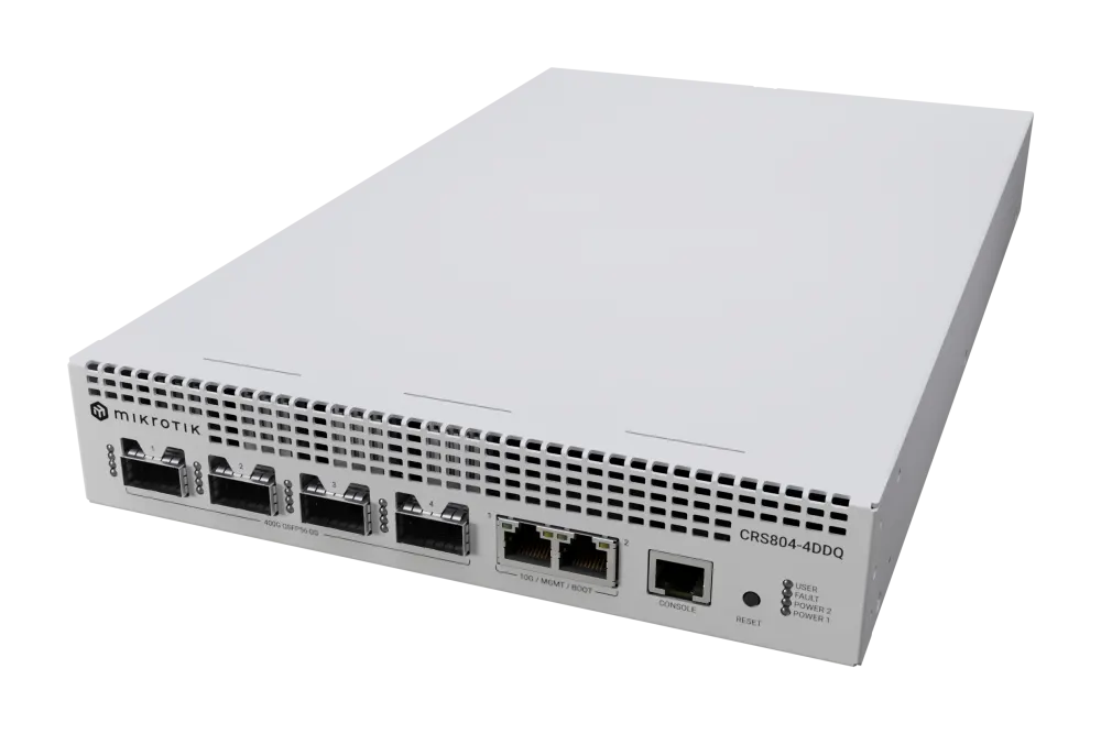 მართვადი სვიჩი - CRS804 DDQ, MikroTik CRS804-4DDQ-hRM