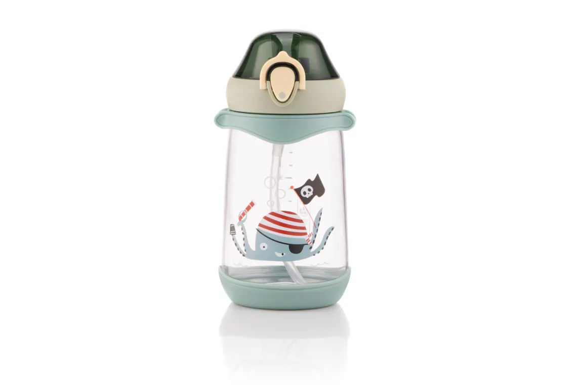 ბოთლი Ardesto Bottle for kids Octopus, 500ml, plastic, green