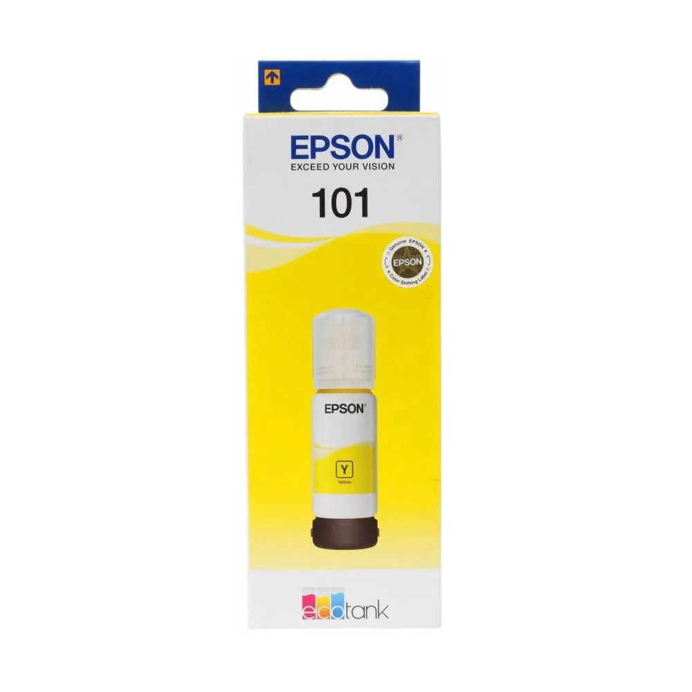 Epson კარტრიჯის მელანი 101 L4160/L6190 Yellow ink bottle 70 ml C13T03V44A