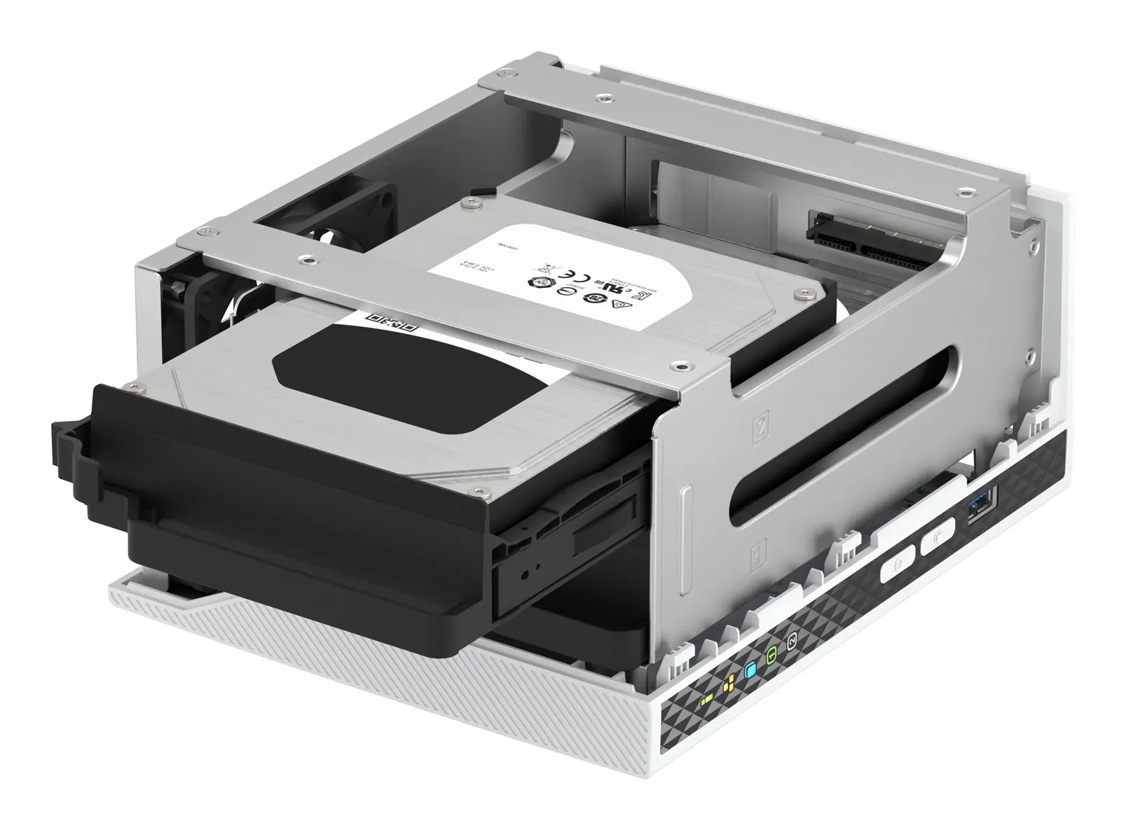 NAS სერვერი 2-bay, ARM Cortex-A55 quad-core 2.0 GHz processor, 2 GB RAM