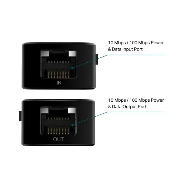 PoE ადაპტერი TP-Link, TL-POE10E, Fast Ethernet PoE+ Extender
