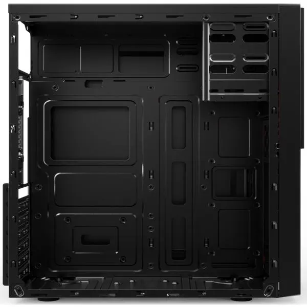 ქეისი კვების ბლოკით 2E-E1903U-400, Computer case 2Е ALFA (E1903U-400) with PSU 2EATX400 MidT,2xUSB2.0,1xUSB3.0 black