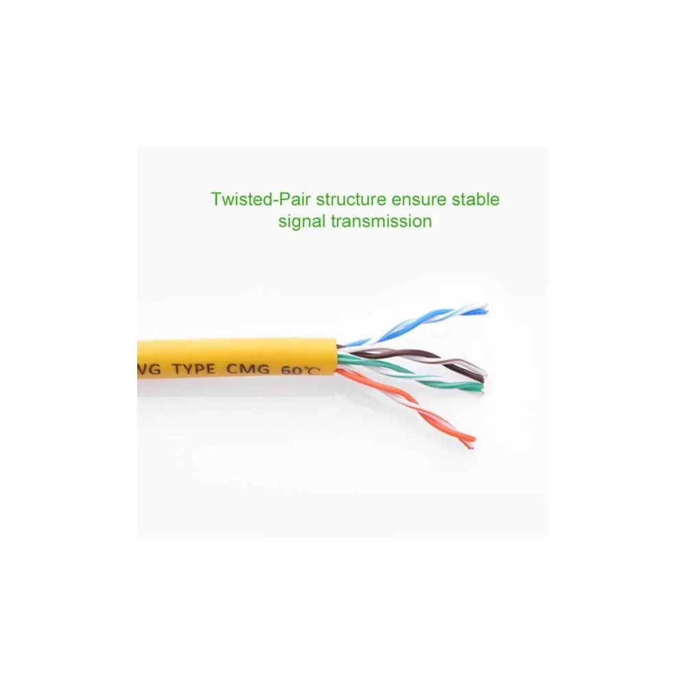 ქსელის კაბელი UGREEN NW103 (11232) Cat5e Patch Cord UTP Lan Cable, 3m, Yellow