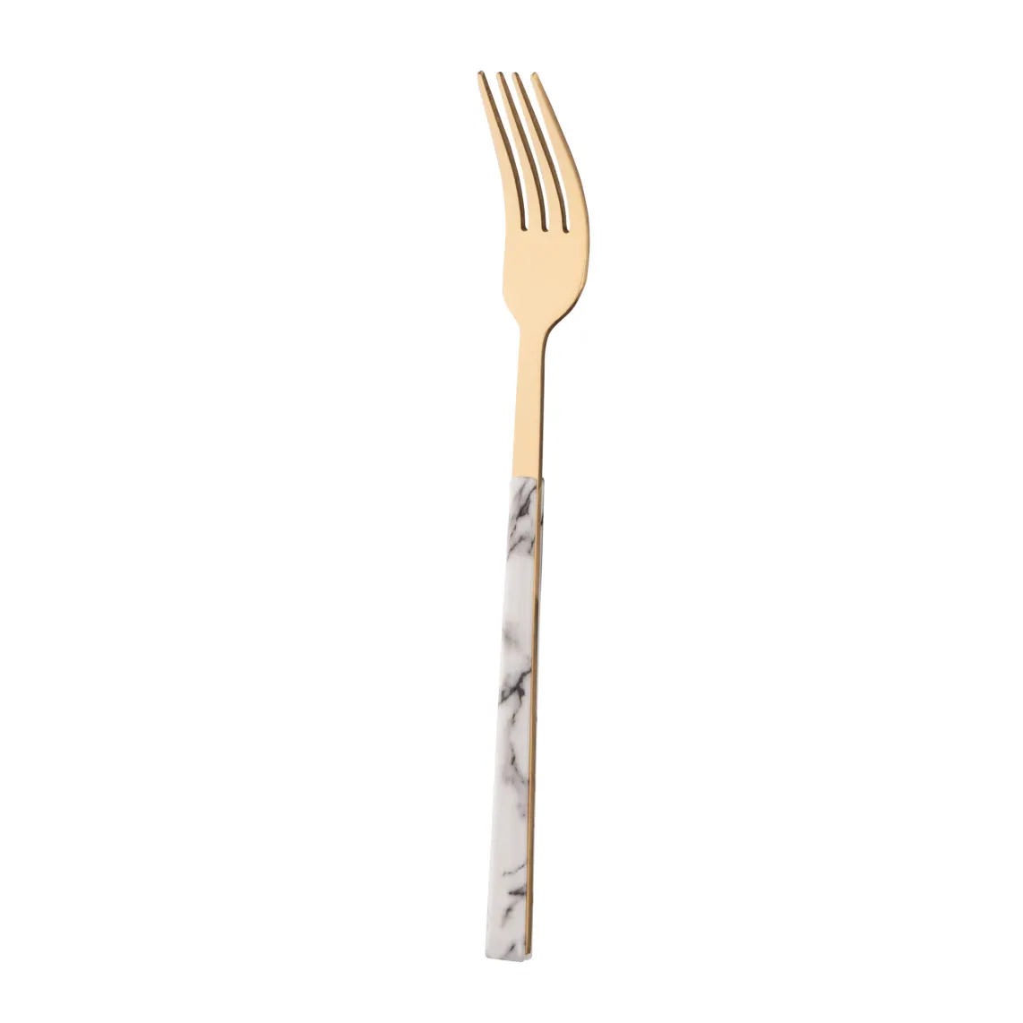 Ardesto Cutlery set Gemini Marmo, 16pcs, stainless steel, plastic, golden-white
