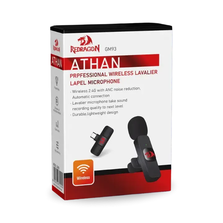 Redragon, Athan GM93 Lavalier Microphone Black