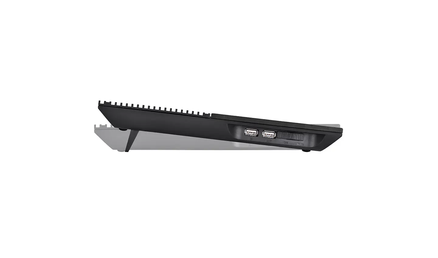 ნოუთბუქის სადგამი MULTI CORE X8, Deepcool, Notebook cooler Up to 17 Pure Aluminum Panel,4*10cm Fans,2 Viewing Angles381X268X29mm