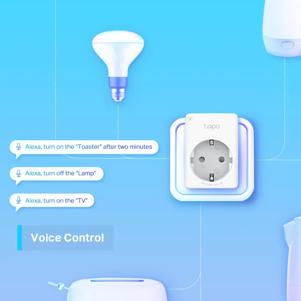 ჭკვიანი შტეფსელი TP-LINK Tapo P100 EU (10A) Smart Plug