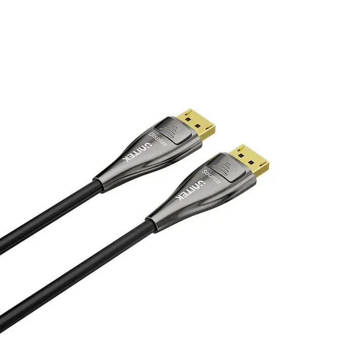 C1631ABK01-10M, UNITEK, Fiber Optic DP2.1 Cable 16K 60Hz & 8K 120Hz 10M,.