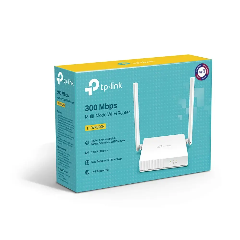 TP-Link, TL-WR820N 300Mbps Multi-Mode Wireless N Router