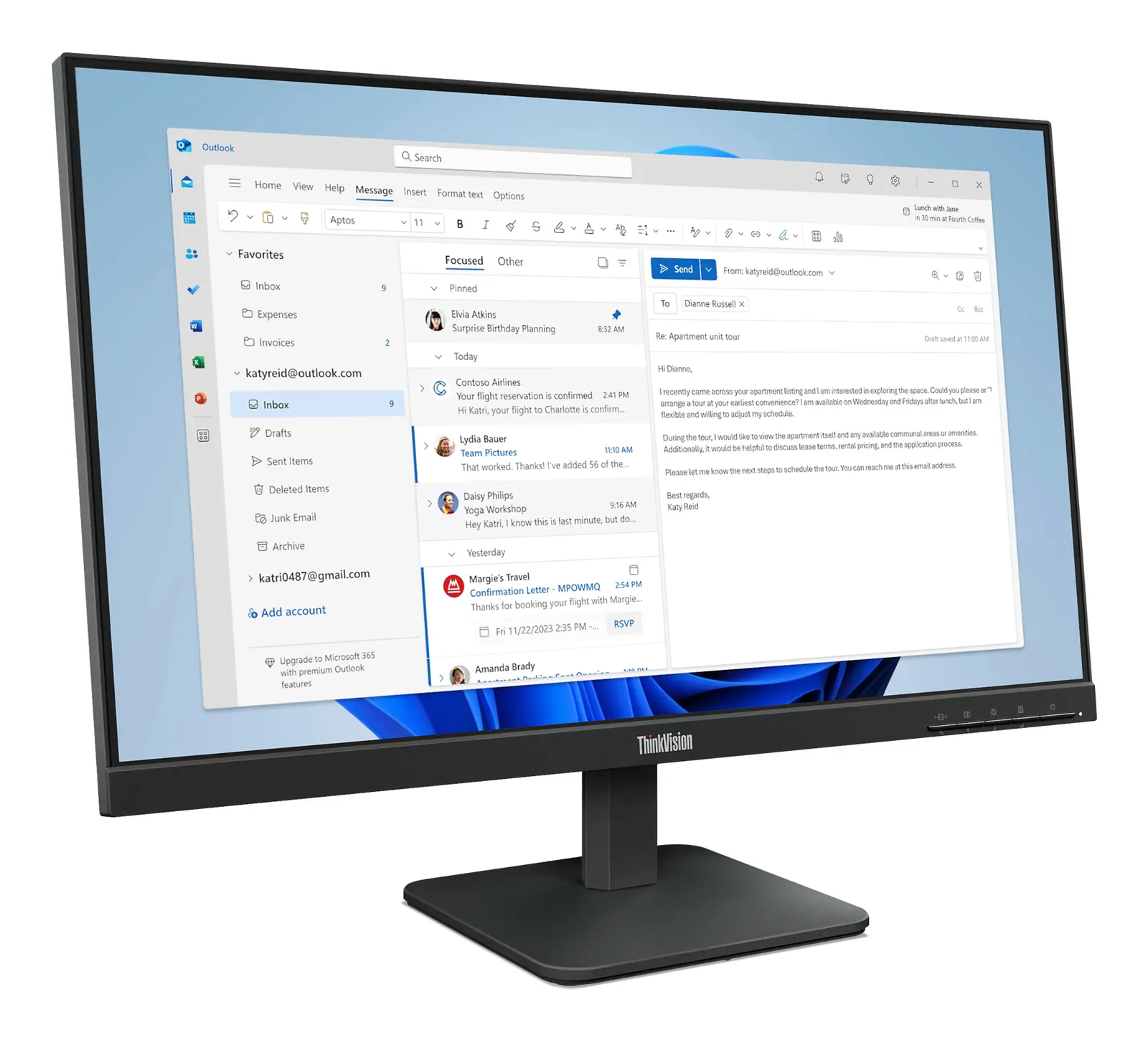 მონიტორი Lenovo ThinkVision S24-4e 23.8"IPS1920x1080, 4ms, 100Hz, 250 nits, 1300:1, 1x HDMI, 1x VGA, Tilt Stand, 3Y