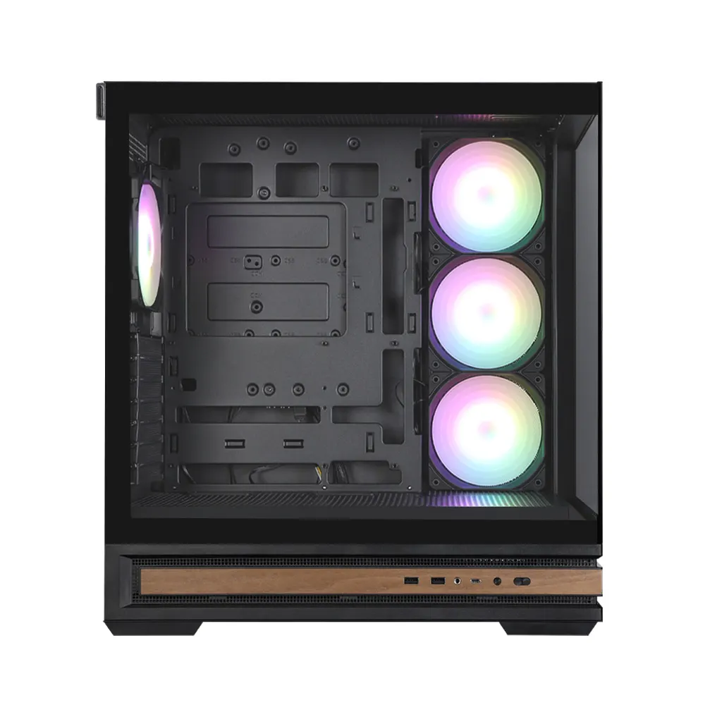 Zalman PC case P40 NAMU without PSU, 2xUSB3.0, 1x Type C, 3x120mm ARGB Reverse, 1x120mm ARGB, VGA 420mm, LCS ready, TG Side/Front Panel, ATX, black