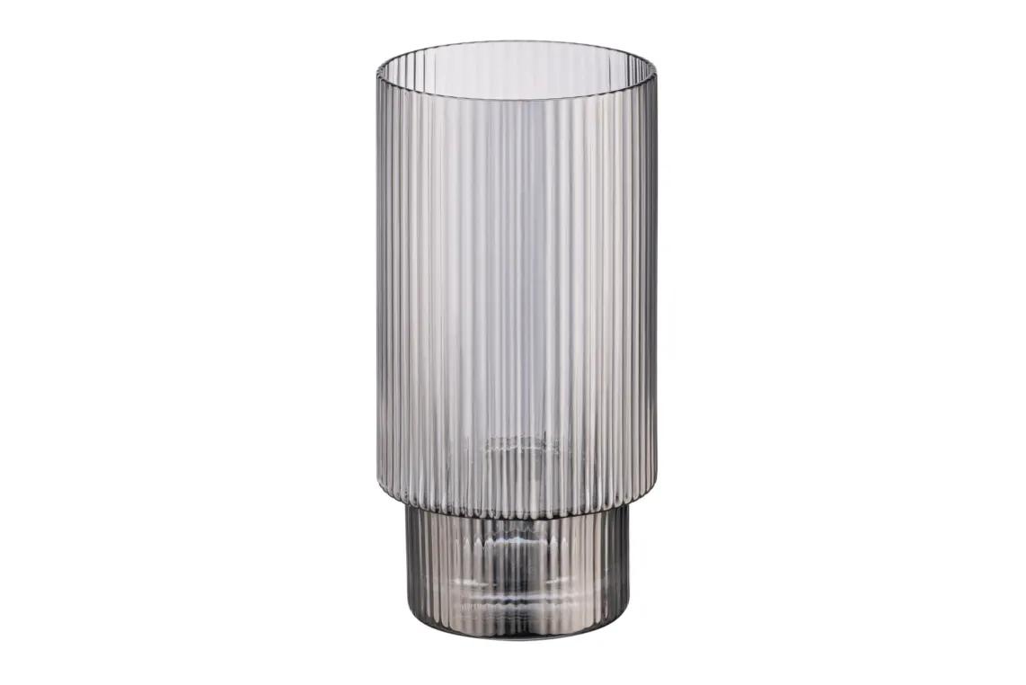 Ardesto Long glasses set, Graphite 380 ml, 2 pcs, glass