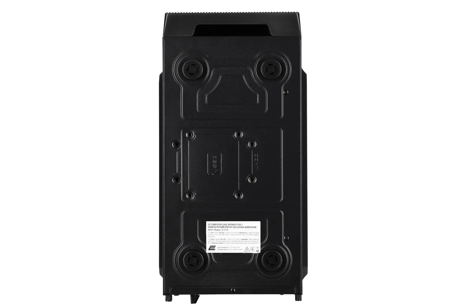 ქეისი 2E PC case Alfa E130 without PSU, 2xUSB3.0, 1xUSB2.0, 1x80mm, VGA 320mm, ATX, black