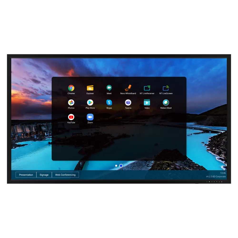 Interactive display Vivitek NovoDisplay DK751 Panel Size 75” Native Resolution 4K Ultra-HD (3840 x 2160) Android™ v7.1 Speakers 5W x2 (Stereo)