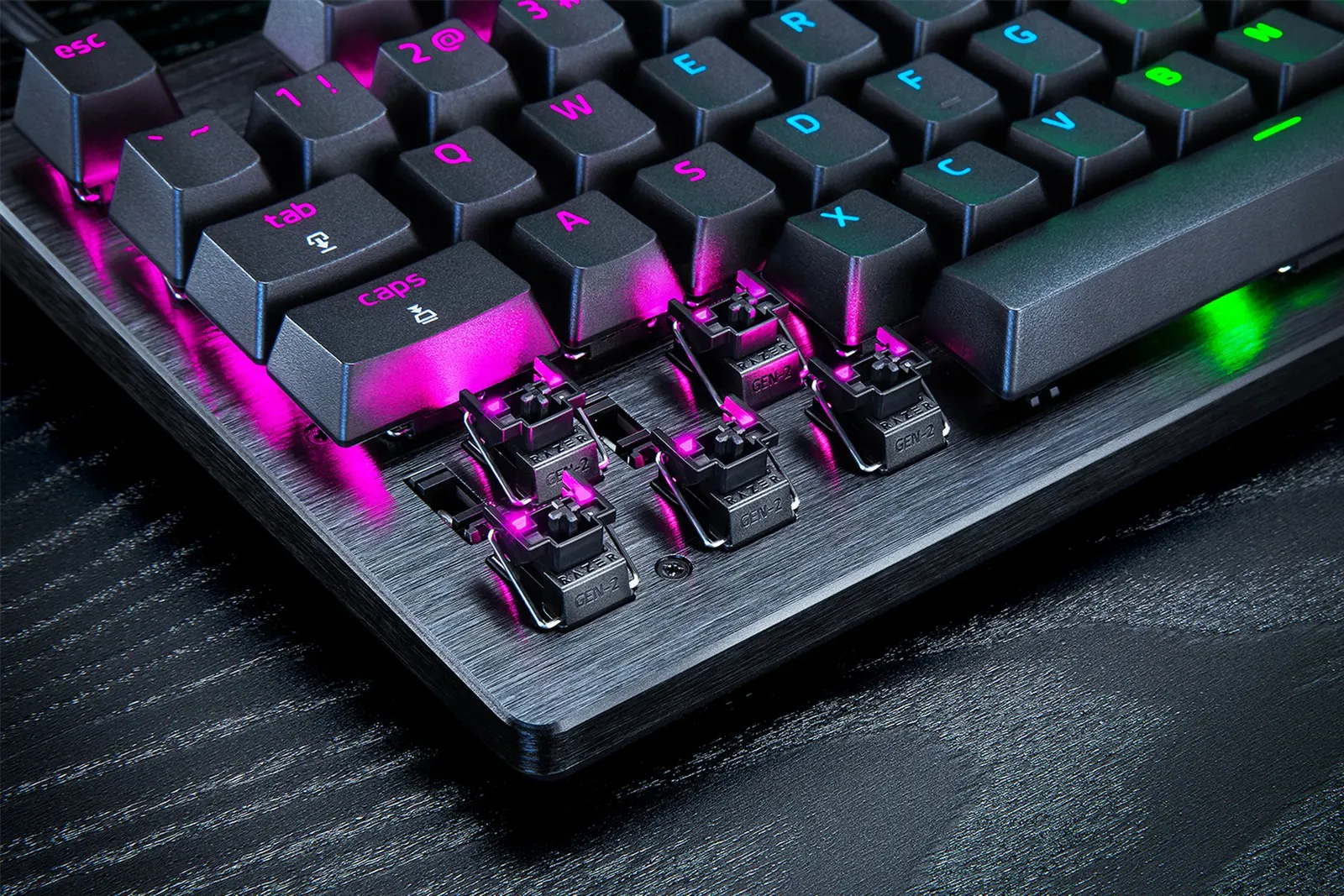კლავიატურა Razer Keyboard Huntsman V3 Pro TKL RGB 84key Analog Optical Switches USB-A EN, black