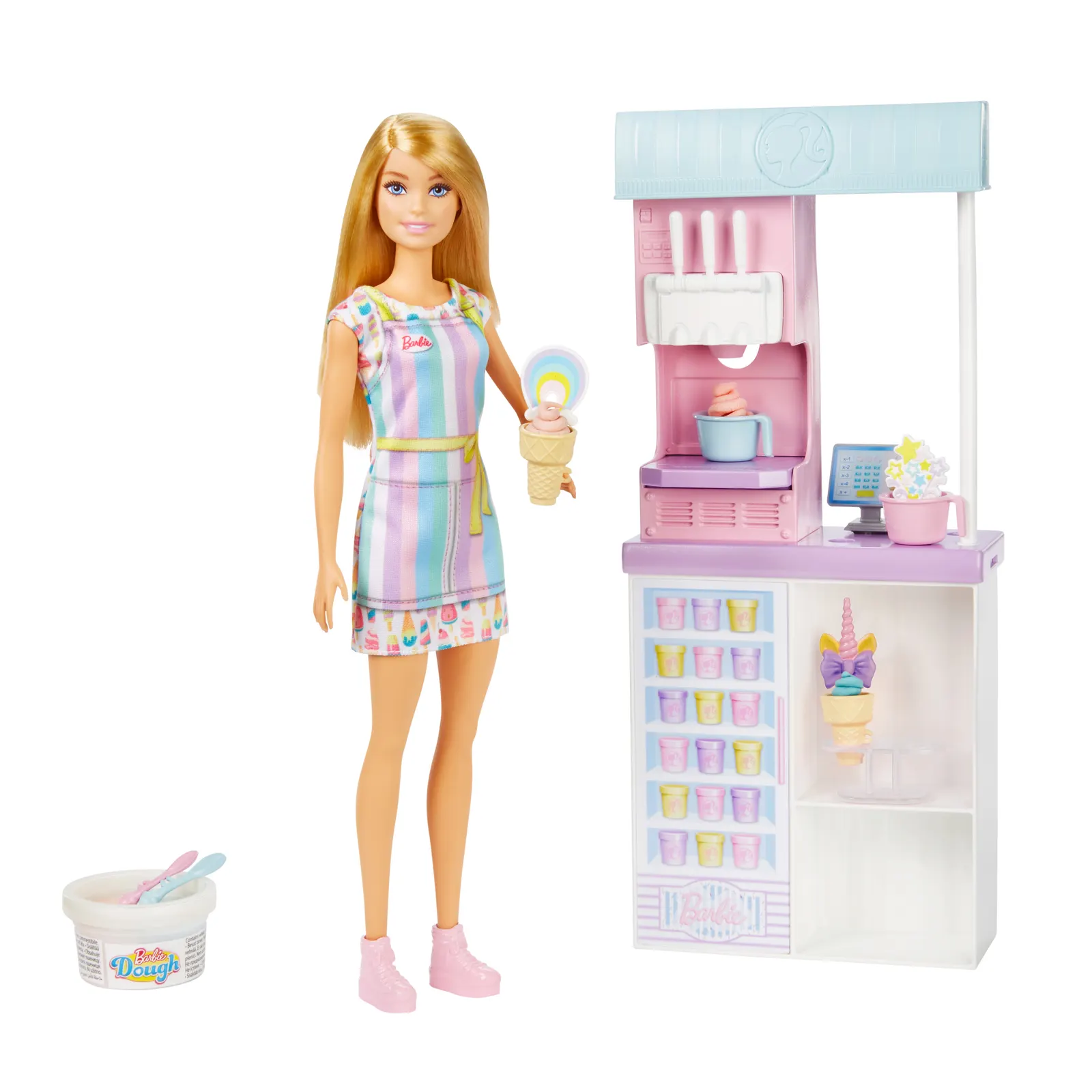 თოჯინა MATTEL Barbie Ice Cream Shopkeeper Playset